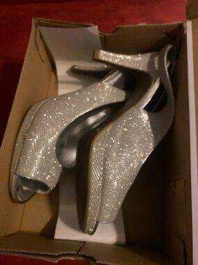 silver shoes size 11m